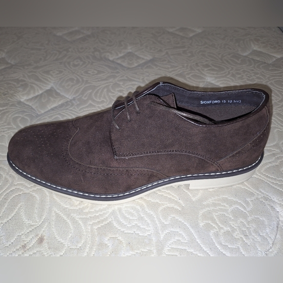 A pair of Franco Vanucci brown suede men's loafers in a size 10.5. EUC. - Picture 12 of 13